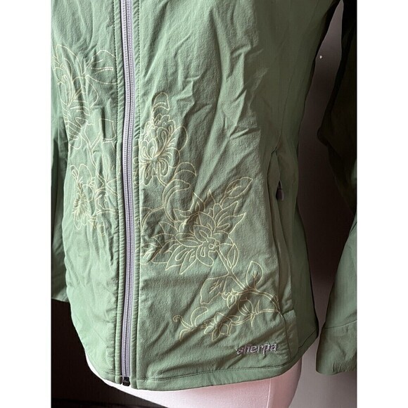 Sherpa Womens green Full Zip Adventure Gear Light Weight Jacket Sz M - Picture 2 of 8